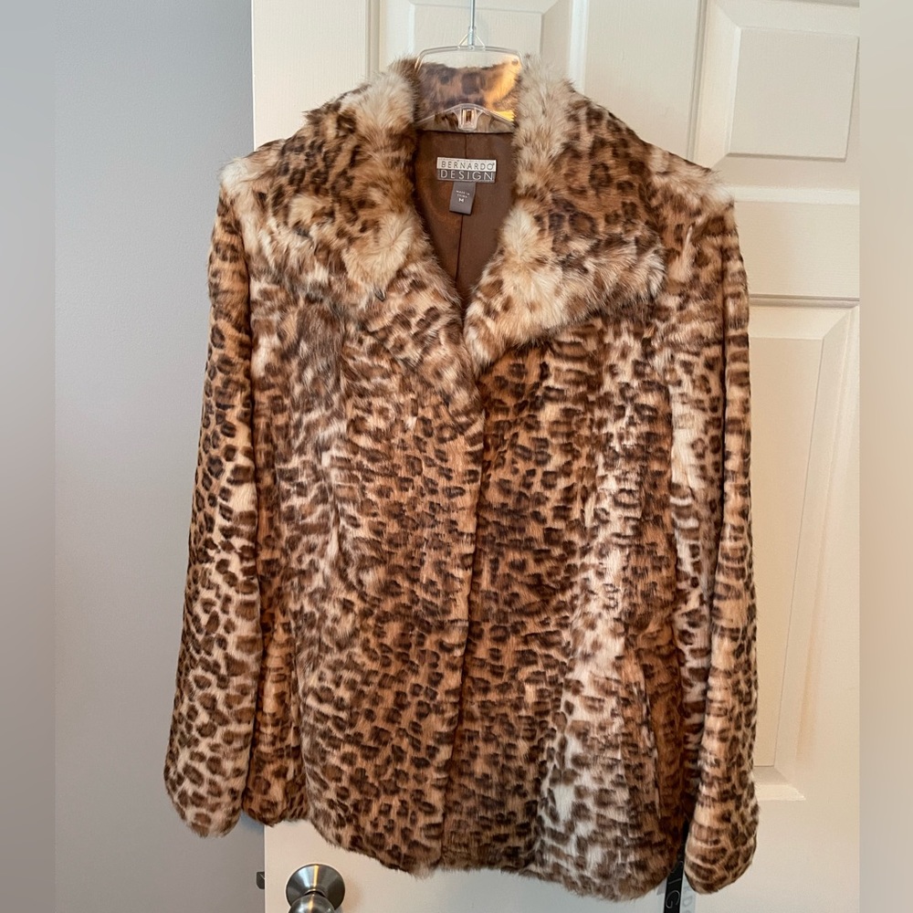 Bernardo Design Faux Fur Jacket, Size M